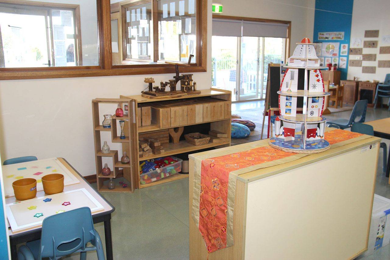 A learning area in the Rainbow Room